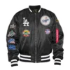 Los-Angeles-Dodgers-Alpha-Industries-X-New-Era-MA-1-Jacket-leather moto 1
