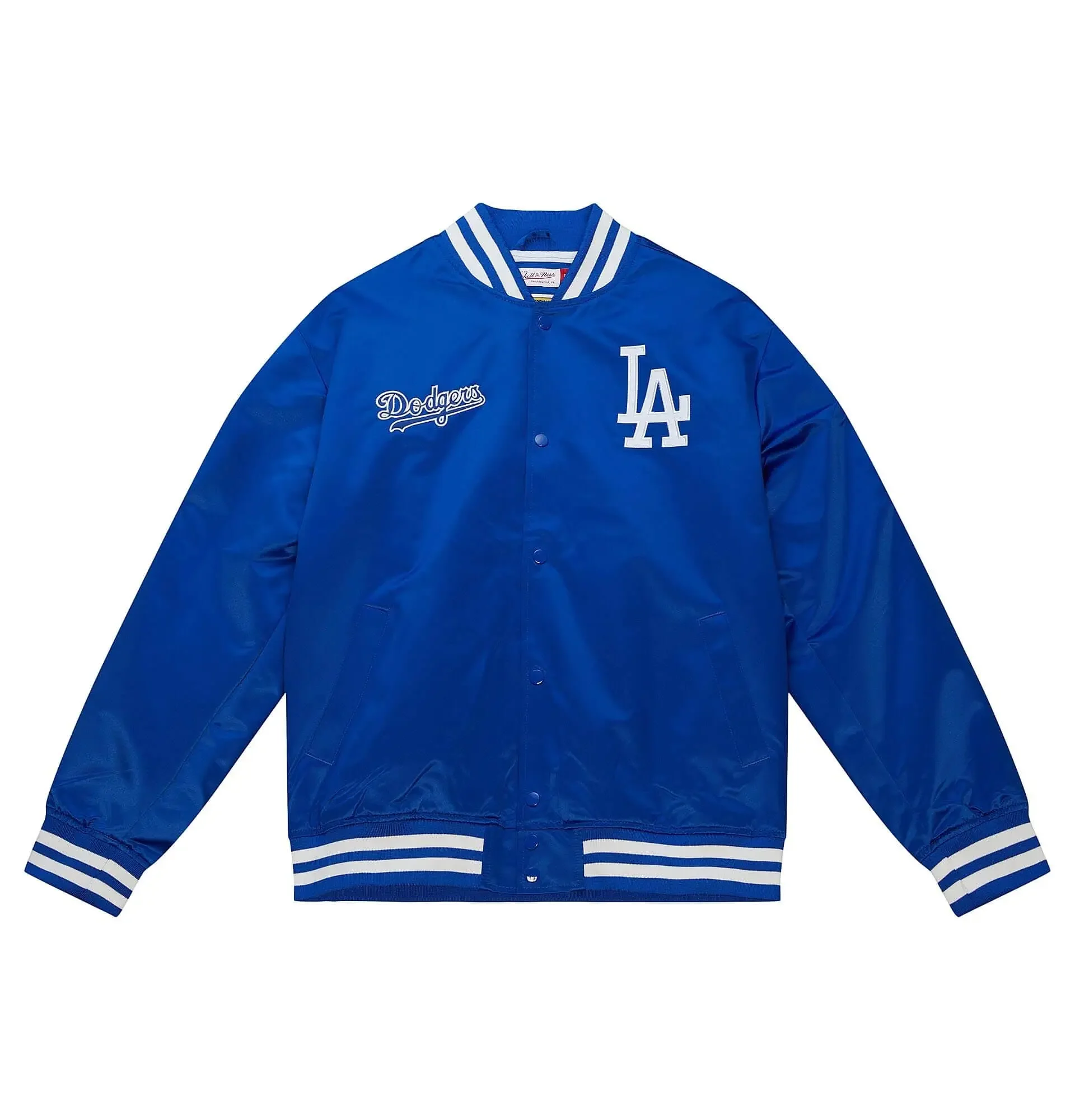 Los-Angeles-Dodgers-City-Collection-Blue-Varsity-Jacket-leather moto 1