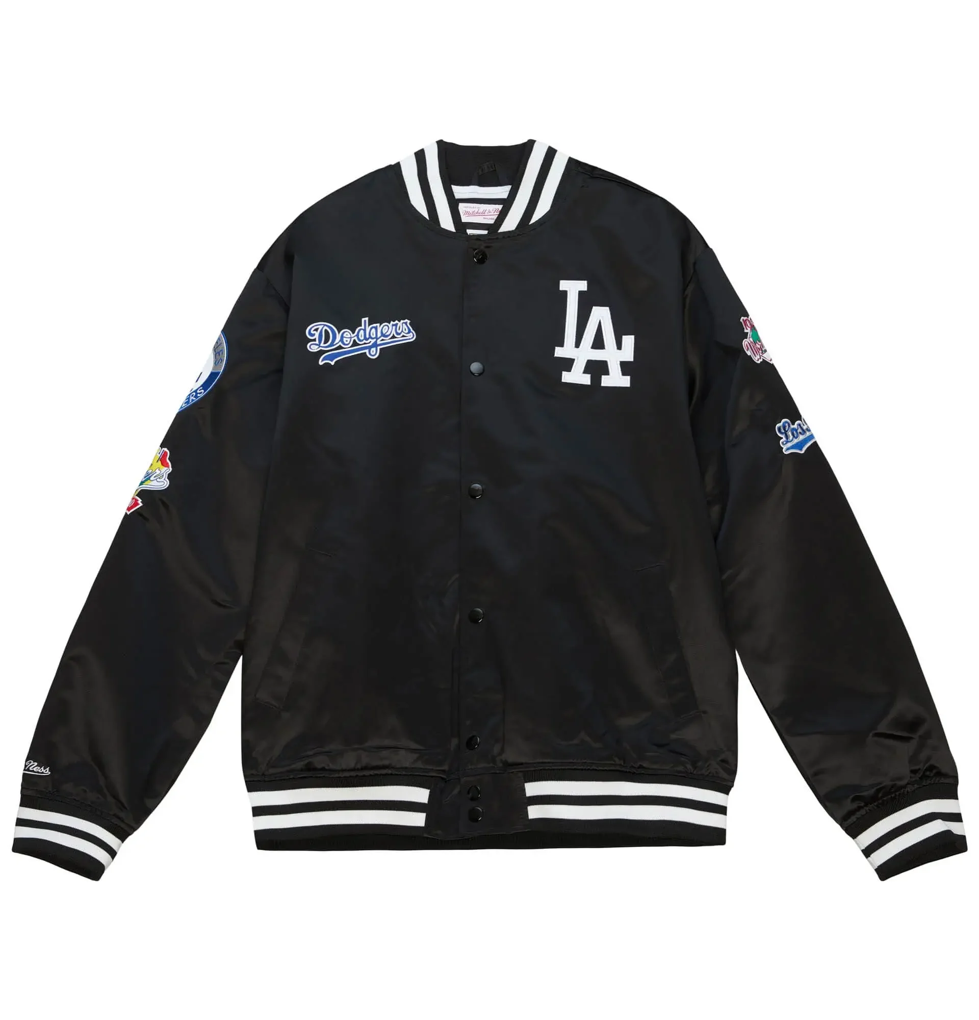 Los-Angeles-Dodgers-City-Collection-Varsity-Jacket-leather moto 1