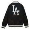 Los-Angeles-Dodgers-Double-Clutch-Black-Varsity-Jacket-leather moto 2