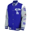 Los-Angeles-Dodgers-Franchise-Varsity-Royal-Blue-and-Gray-Jacket-LEATHER MOTO 1