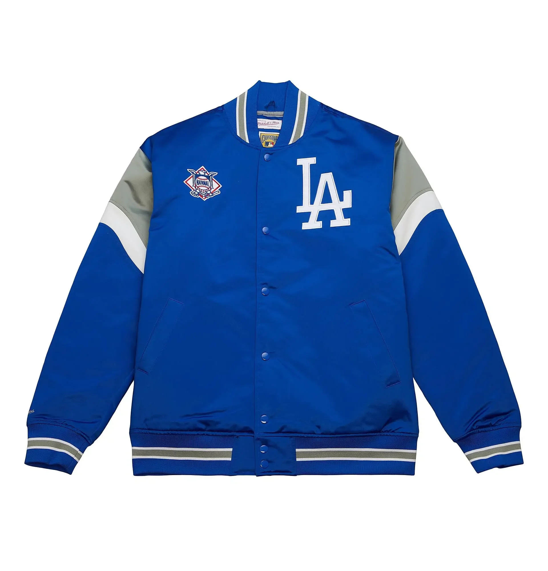 Los-Angeles-Dodgers-National-Varsity-Jacket-leather moto 1