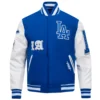 Los-Angeles-Dodgers-Old-English-Blue-And-White-Varsity-Jacket-leather moto 2
