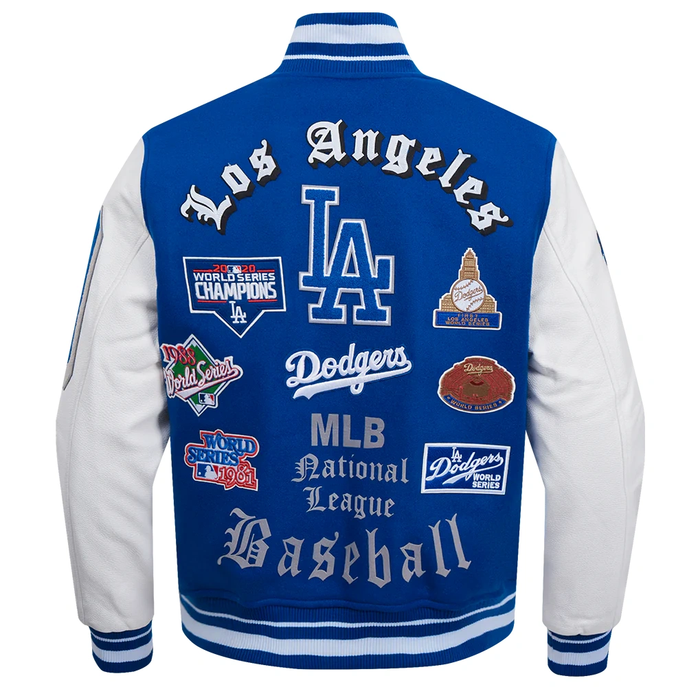 Los-Angeles-Dodgers-Old-English-Blue-And-White-Varsity-Jacket-leather moto 4