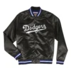 Los-Angeles-Dodgers-Satin-Black-Varsity-Jacket-leather moto1
