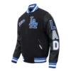 Los-Angeles-Dodgers-Script-Tail-Black-Wool-And-Leather-Varsity-Jacket-leathe moto 1