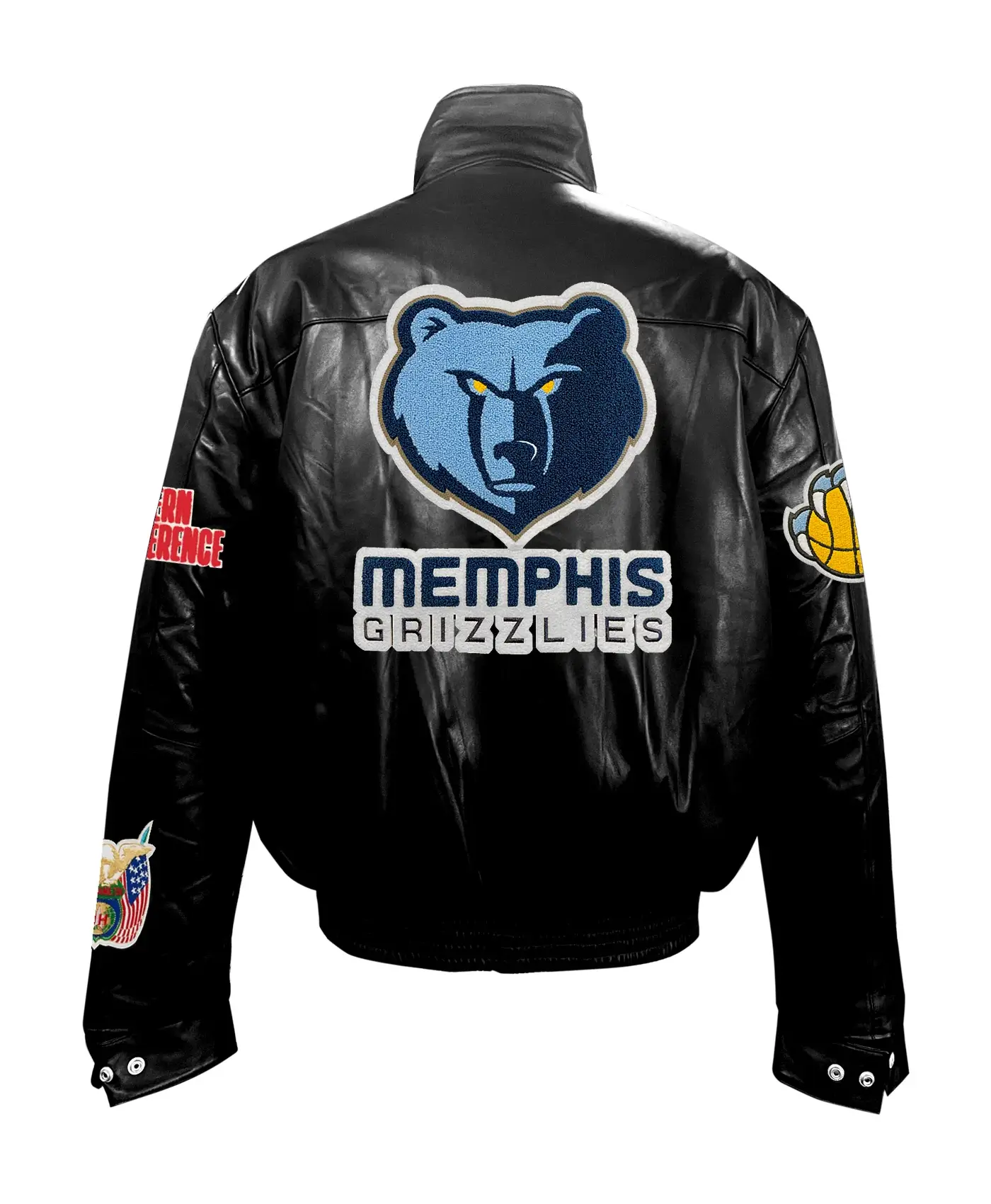 Memphis-Grizzlies-Jeff-Hamilton-Black-Leather-Jacket-LeatherMoto