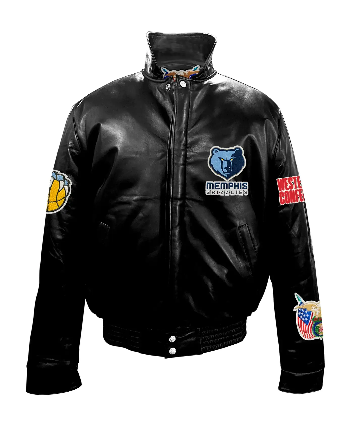 Memphis-Grizzlies-Jeff-Hamilton-Black-Leather-Jacket-LeatherMoto