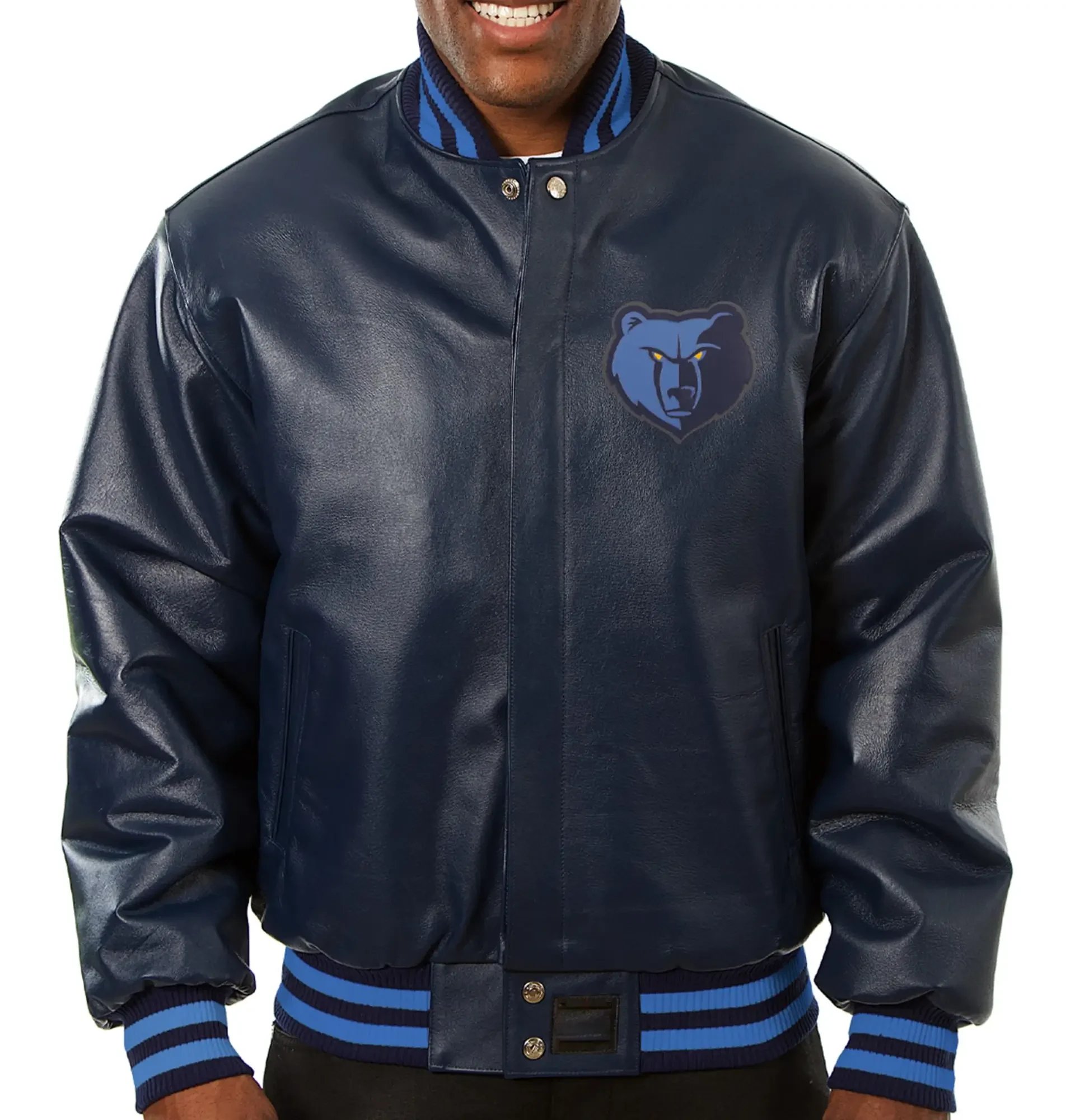 Memphis-Grizzlies-Leather-Varsity-Navy-Jacket-LeatherMoto
