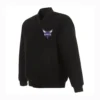Mens-Black-Charlotte-Hornets-Wool-Varsity-Jacket-LeatherMoto