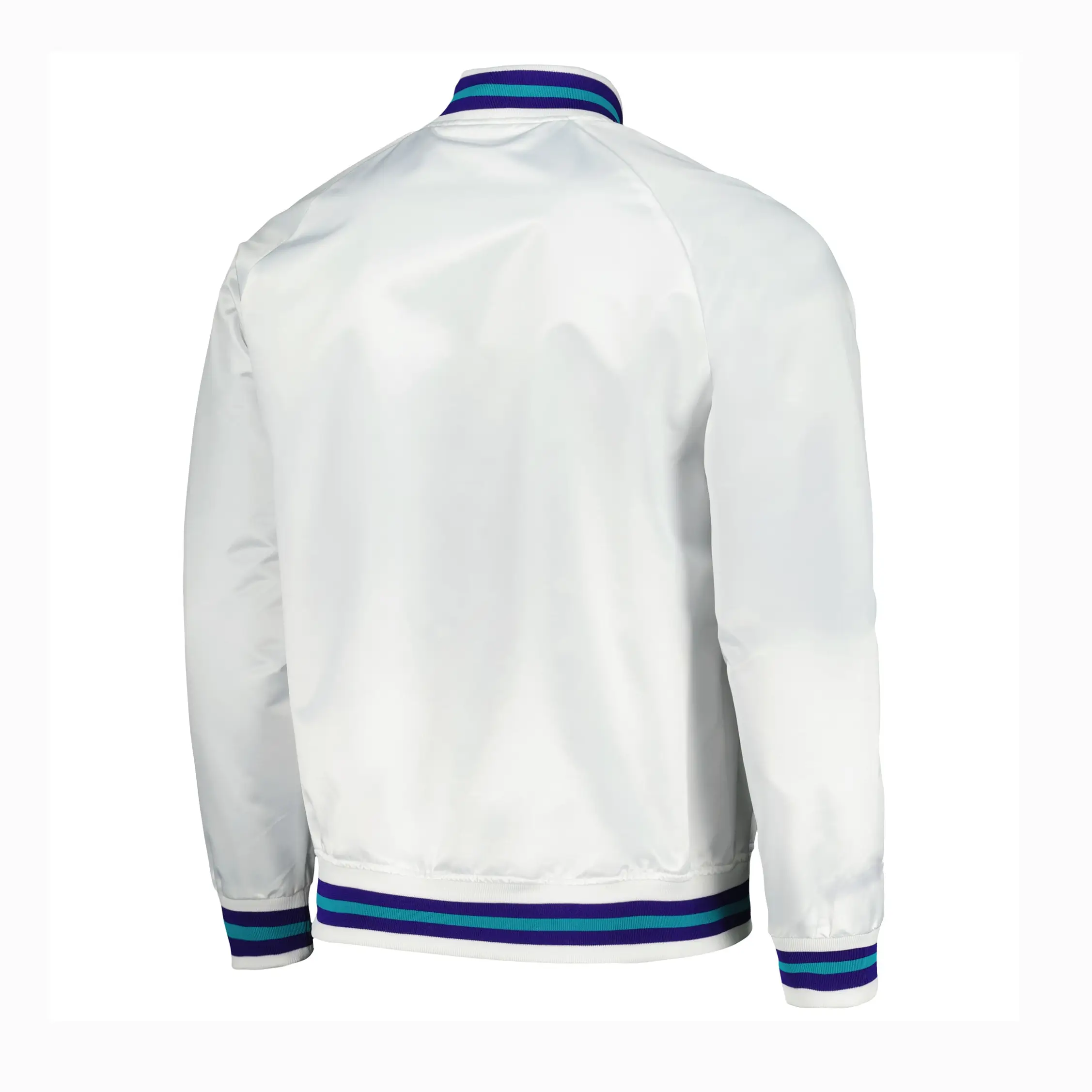 Charlotte Hornets White Classics White Varsity Jacket - Image 2