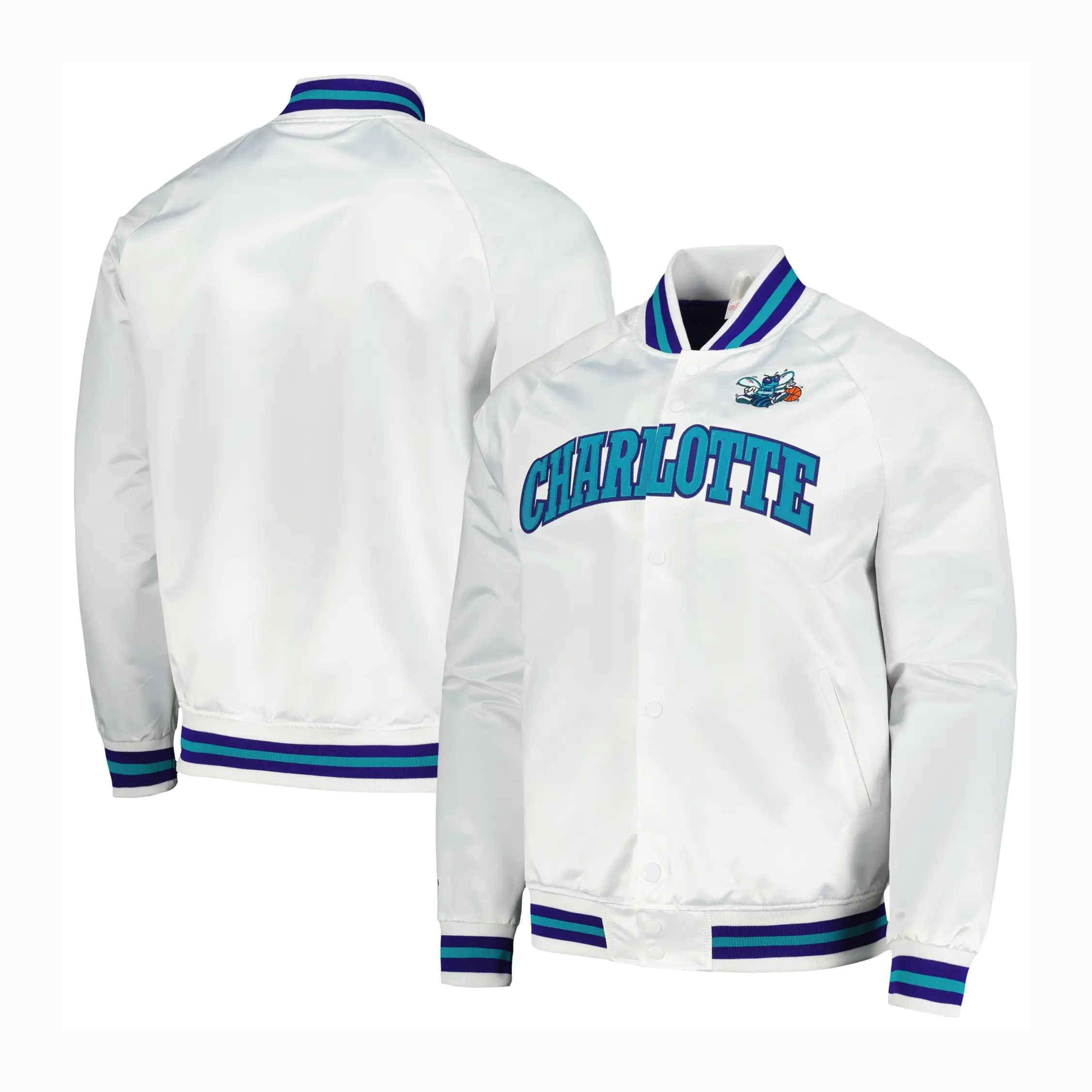 Mens-Charlotte-Hornets-Classics-White-Varsity-Jacket-LeatherMoto