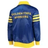 Men's Golden State Warriors Starter Royal The Captain II Full-Zip Varsity Jacket LeatherMoto (2)