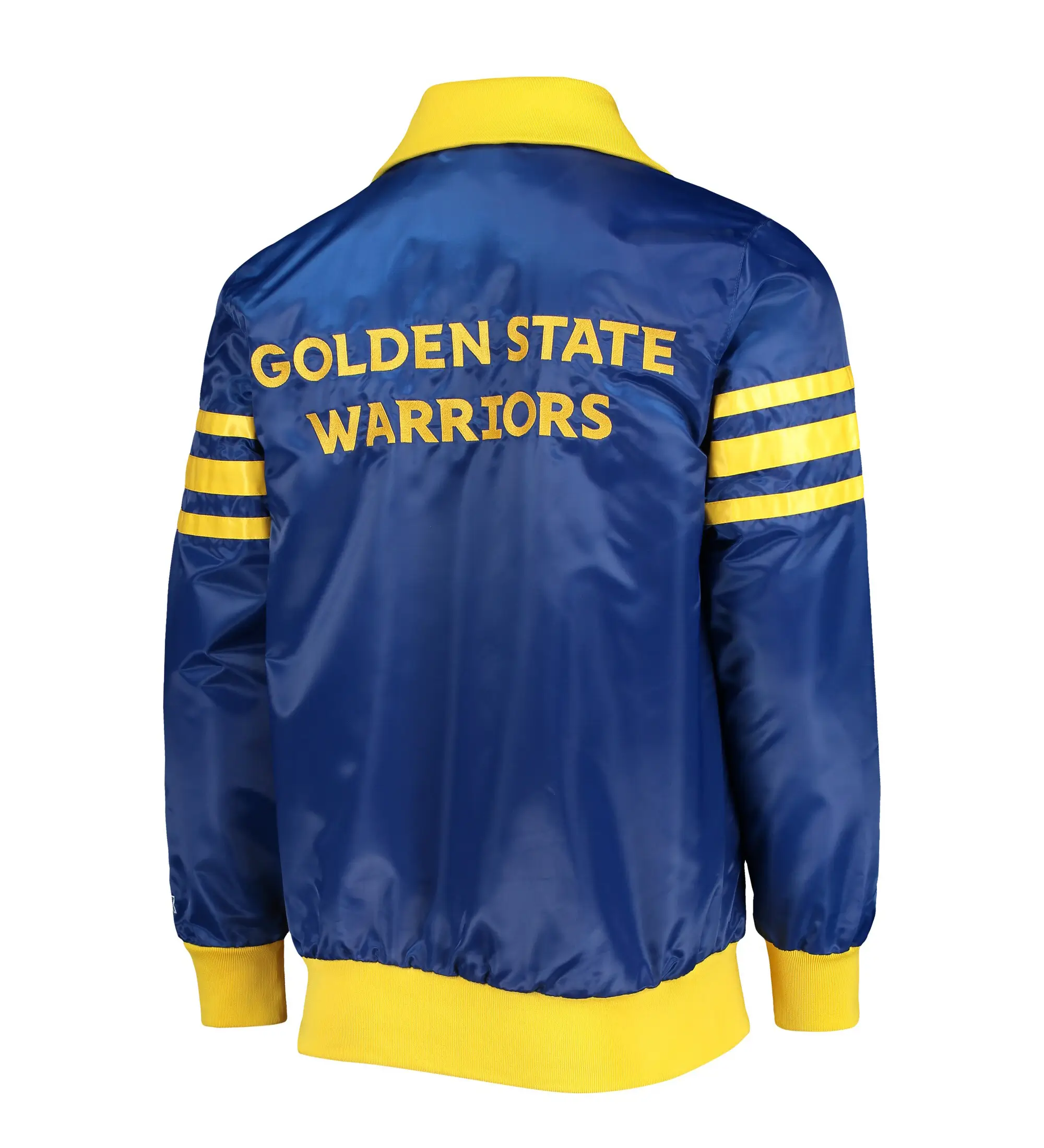 Men's Golden State Warriors Starter Royal The Captain II Full-Zip Varsity Jacket LeatherMoto (2)