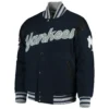 Mens-New-York-Yankees-G-III-Sports-Game-Ball-Full-Snap-Navy-Varsity-Jacket-leather moto 1