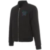 Miami-Marlins-Baseball-Team-Players-Full-Zip-Black-Wool-Varsity-Jacket-leather moto 1