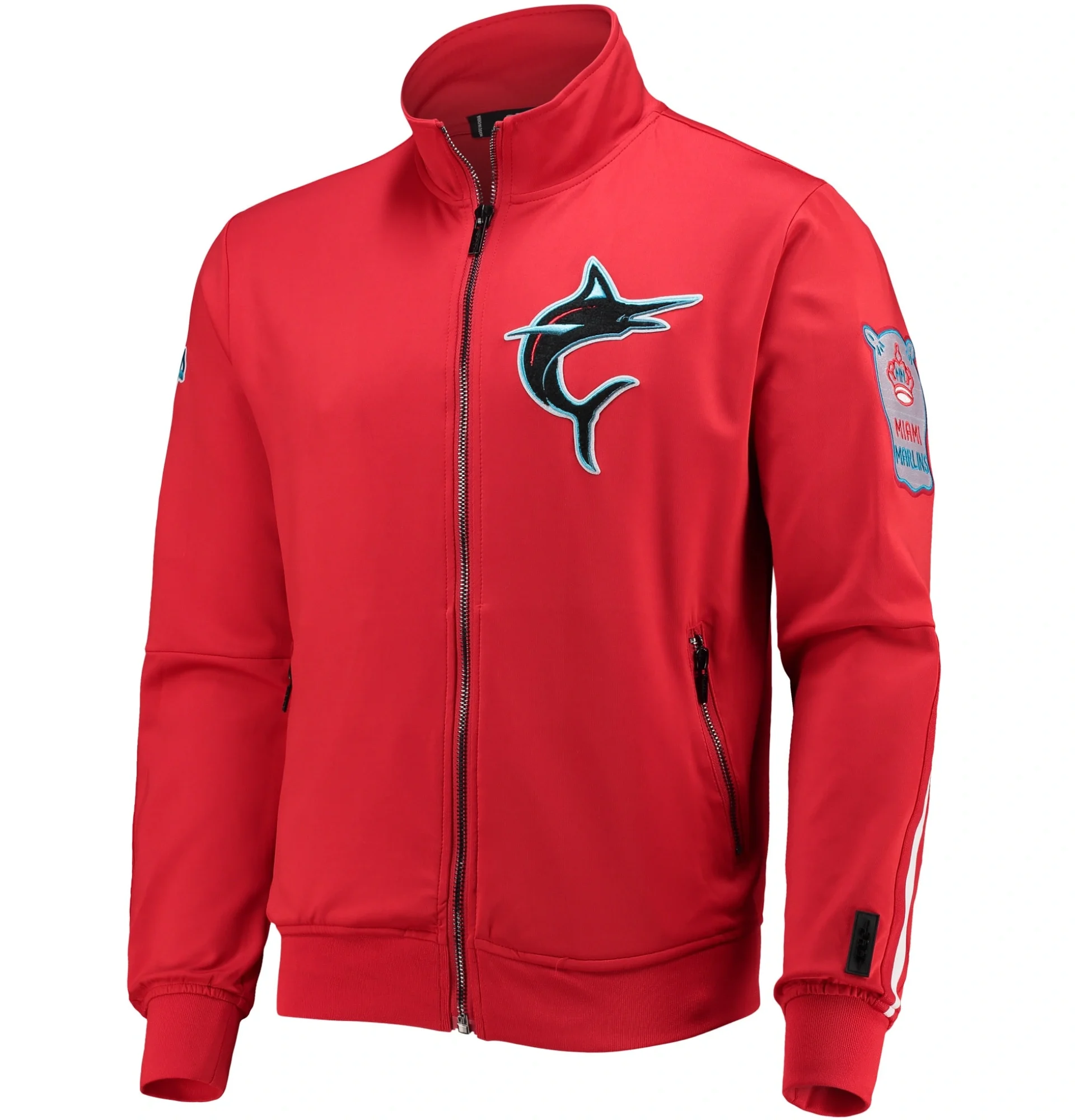 Miami-Marlins-City-Edition-Full-Zip-Polyester-Varsity-Red-Jacket-leather moto1