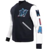 Miami-Marlins-Classic-Rib-Wool-Leather-Varsity-Jacket-leather moto 1