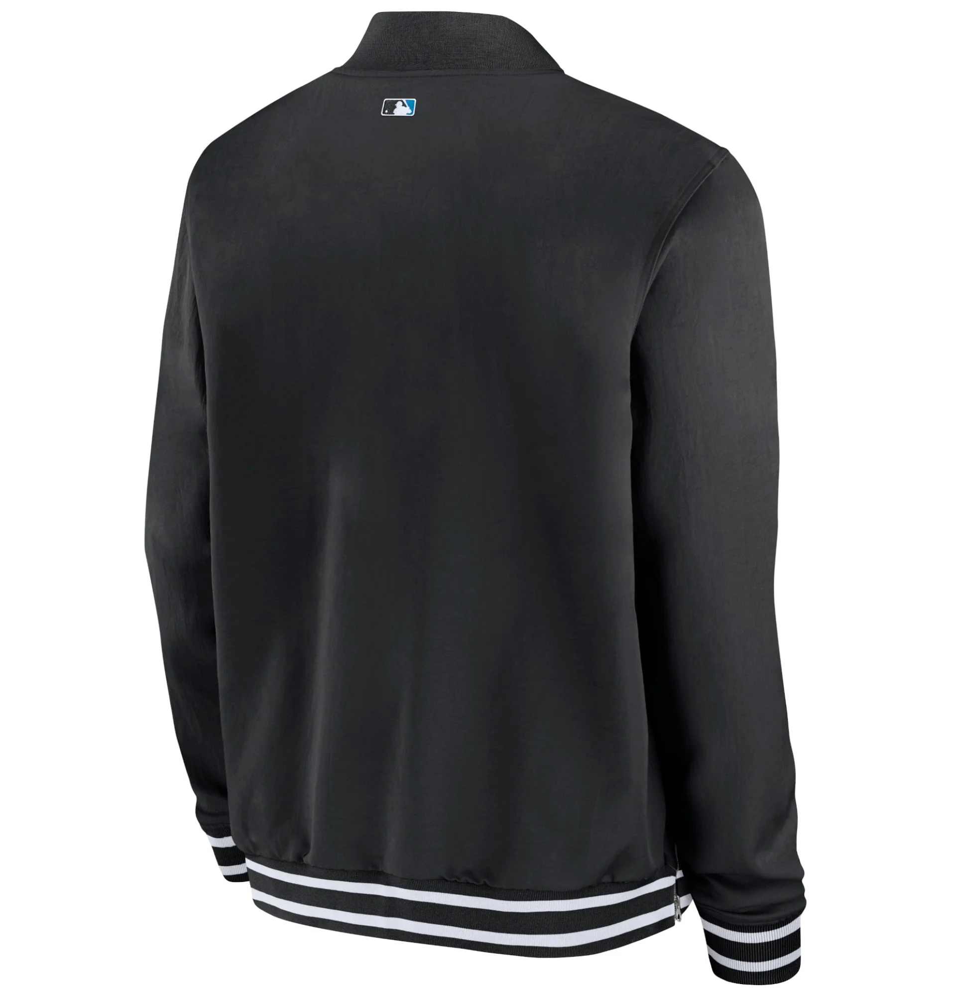 Miami-Marlins-Nike-Full-Zip-Bomber-Black-Varsity-Jacket-leather moto2