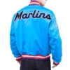 Miami-Marlins-Pro-Standard-Full-Snap-Satin-Varsity-Jacket-leather moto 2