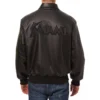 Miami-Marlins-Shirt-Style-Collar-Black-Leather-Varsity-Jacket-leather moto 2