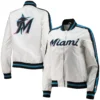 Miami-Marlins-Starter-Hometown-Full-Snap-Satin-Varsity-White-Jacket-lather moto 3