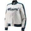 Miami-Marlins-Starter-Hometown-Full-Snap-Satin-Varsity-White-Jacket-leather moto 1