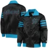 Miami-Marlins-Starter-The-Captain-II-Full-Zip-Satin-Varsity-Black-Jacket-2-1