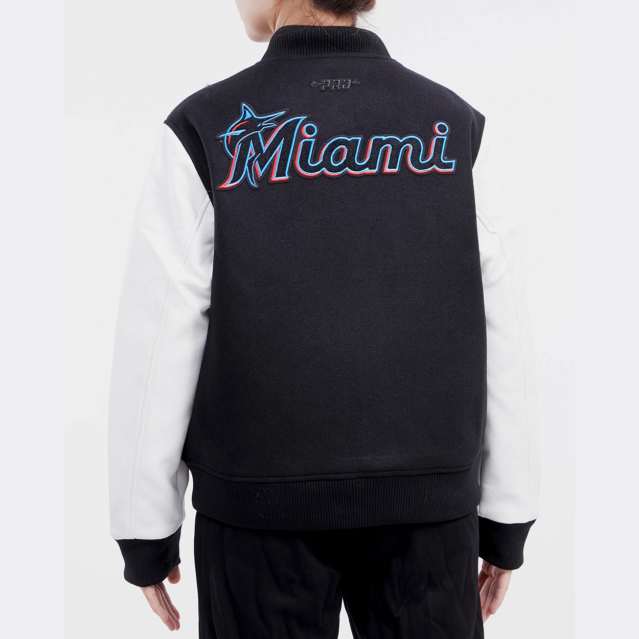 Miami-Marlins-Wool-Leather-Varsity-Jacket-Black-White-leather moto2