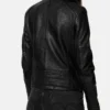 Midnight Black Racer Leather Jacket – Modern Elegance (2)