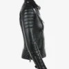 Midnight Gold Women's Black Leather Jacket (3)