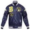 Milwaukee-Brewers-Pro-Standard-Full-Snap-Satin-Varsity-Jacket-leather moto 1