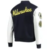 Milwaukee-Brewers-Pro-Standard-Ribbed-Knitted-Wool-Leather-Varsity-Jacket-leather moto 2