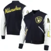 Milwaukee-Brewers-Pro-Standard-Ribbed-Knitted-Wool-Leather-Varsity-Jacket-leather moto 3