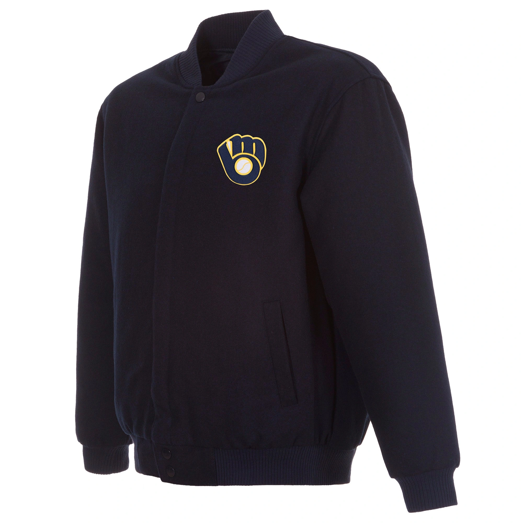 Milwaukee-Brewers-Reversible-Navy-Wool-Varsity-Jacket-LEATHER MOTO 1