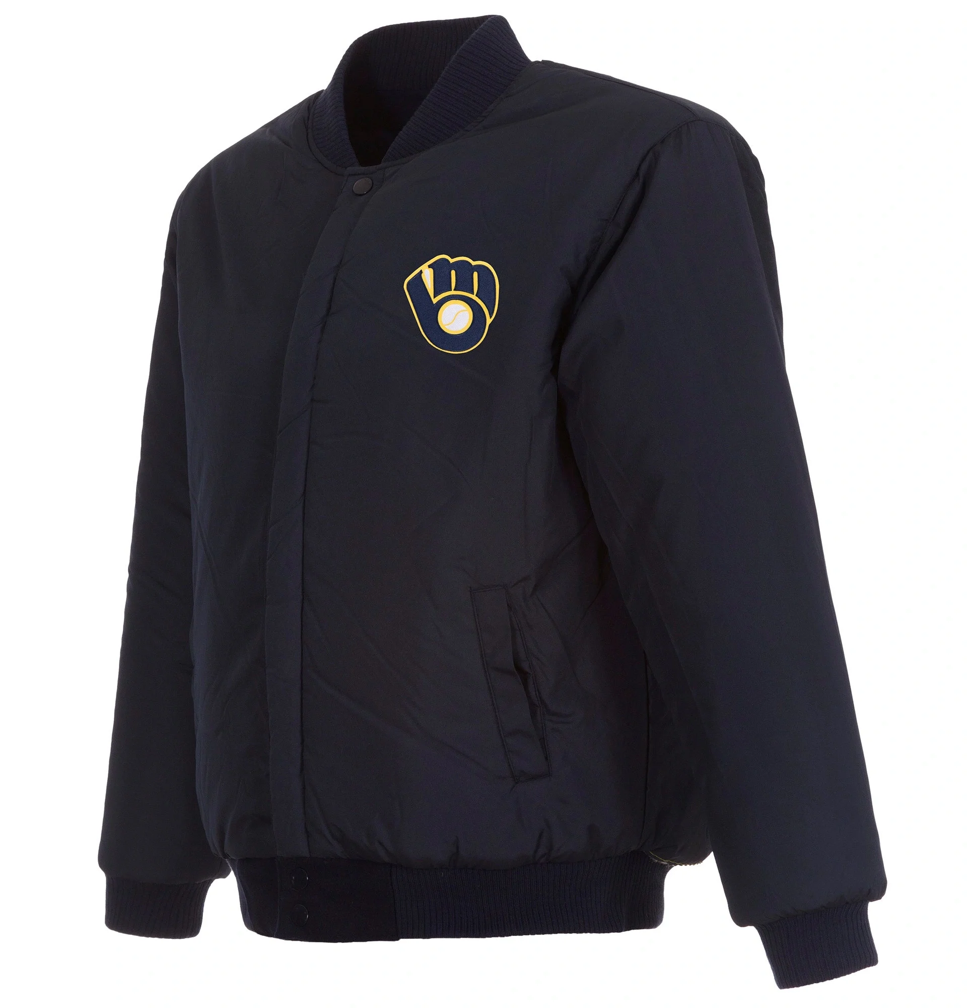 Milwaukee-Brewers-Reversible-Navy-Wool-Varsity-Jacket-LEATHER MOTO 2