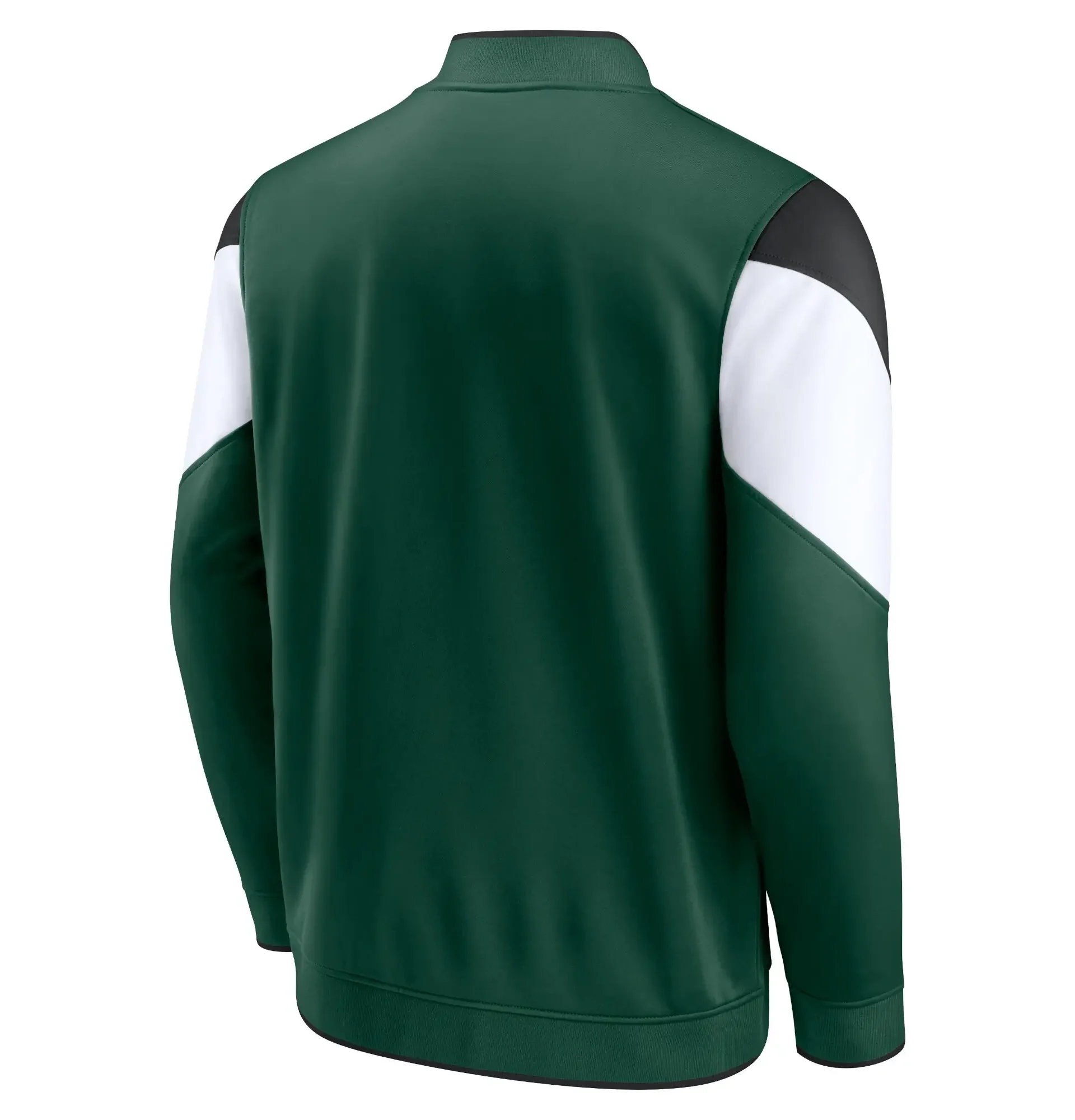Milwaukee-Bucks-Best-Performance-League-Full-Zip-Hunter-Green-Varsity-Jacket-LeatherMoto