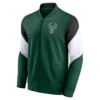 Milwaukee-Bucks-Best-Performance-League-Full-Zip-Hunter-Green-Varsity-Jacket-LeatherMoto
