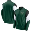 Milwaukee-Bucks-Best-Performance-League-Full-Zip-Hunter-Green-Varsity-Jacket-LeatherMoto