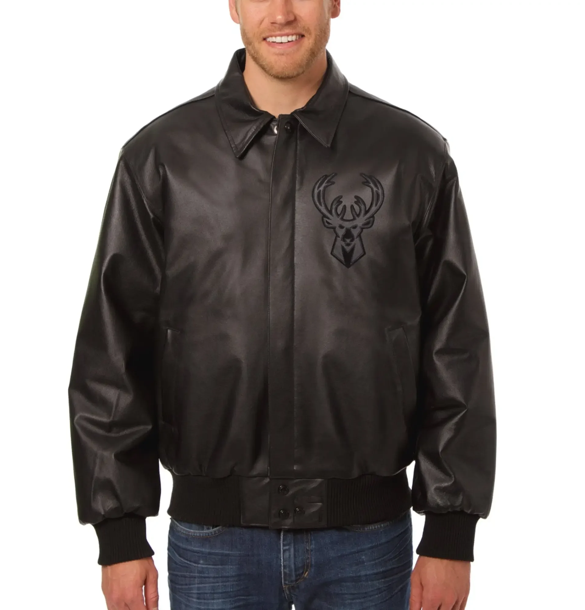 Milwaukee-Bucks-Bomber-Varsity-Leather-Jacket-LeatherMoto