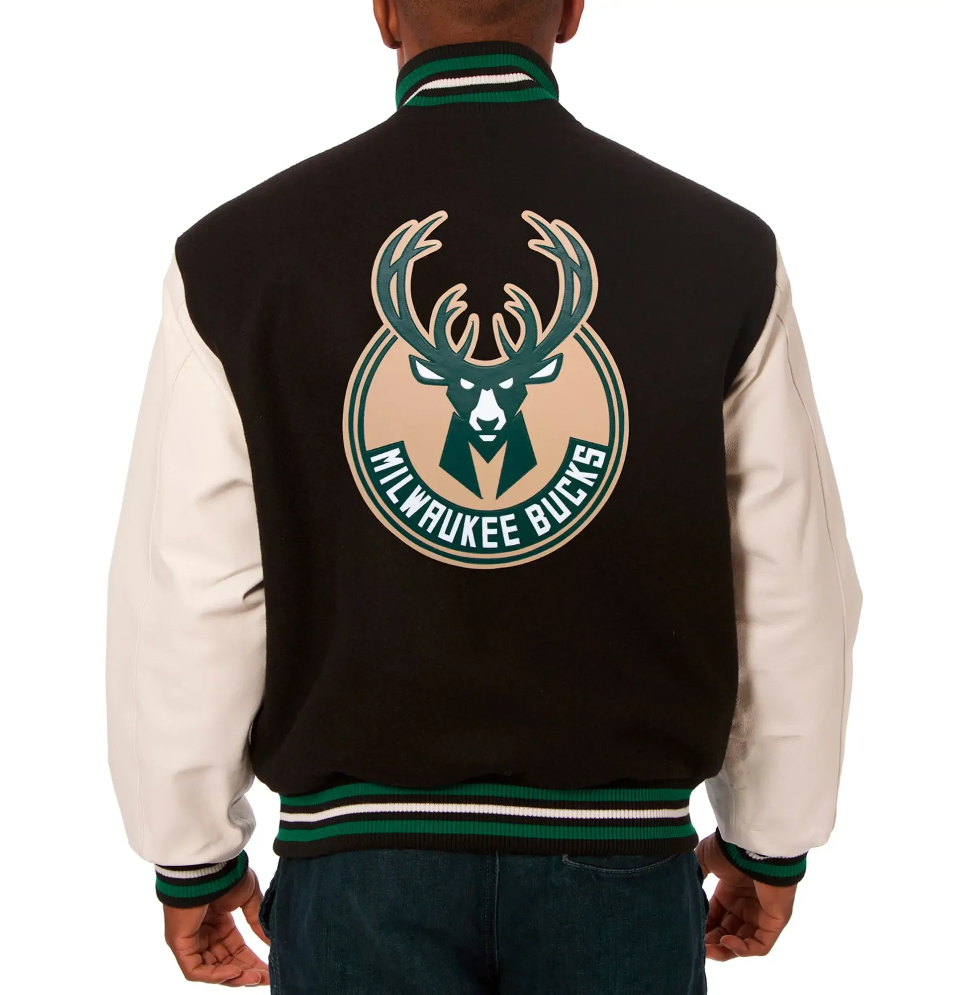 Milwaukee-Bucks-Domestic-BlackWhite-Wool-and-Leather-Jacket-LeatherMoto