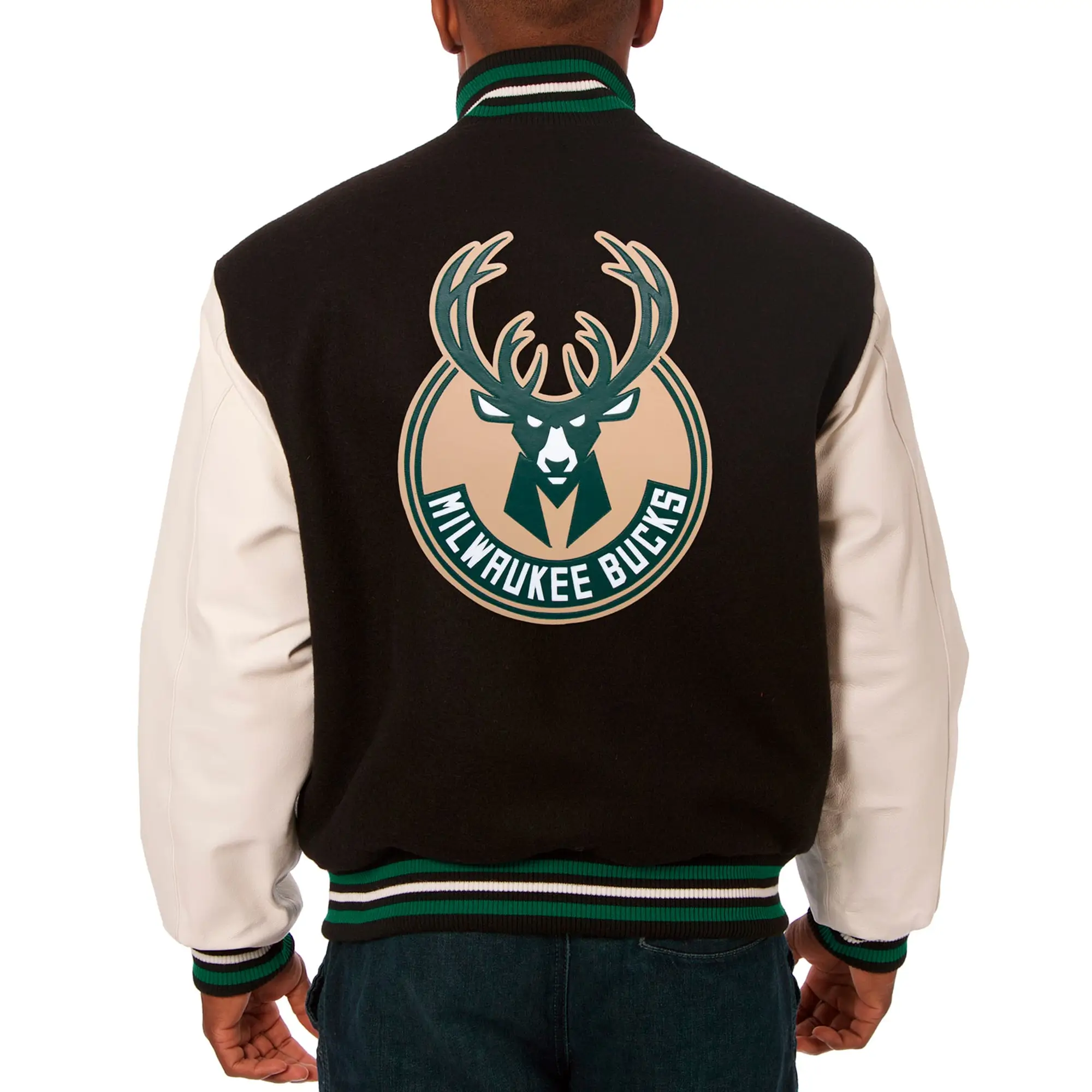 Milwaukee-Bucks-Domestic-BlackWhite-Wool-and-Leather-Jacket-LeatherMoto