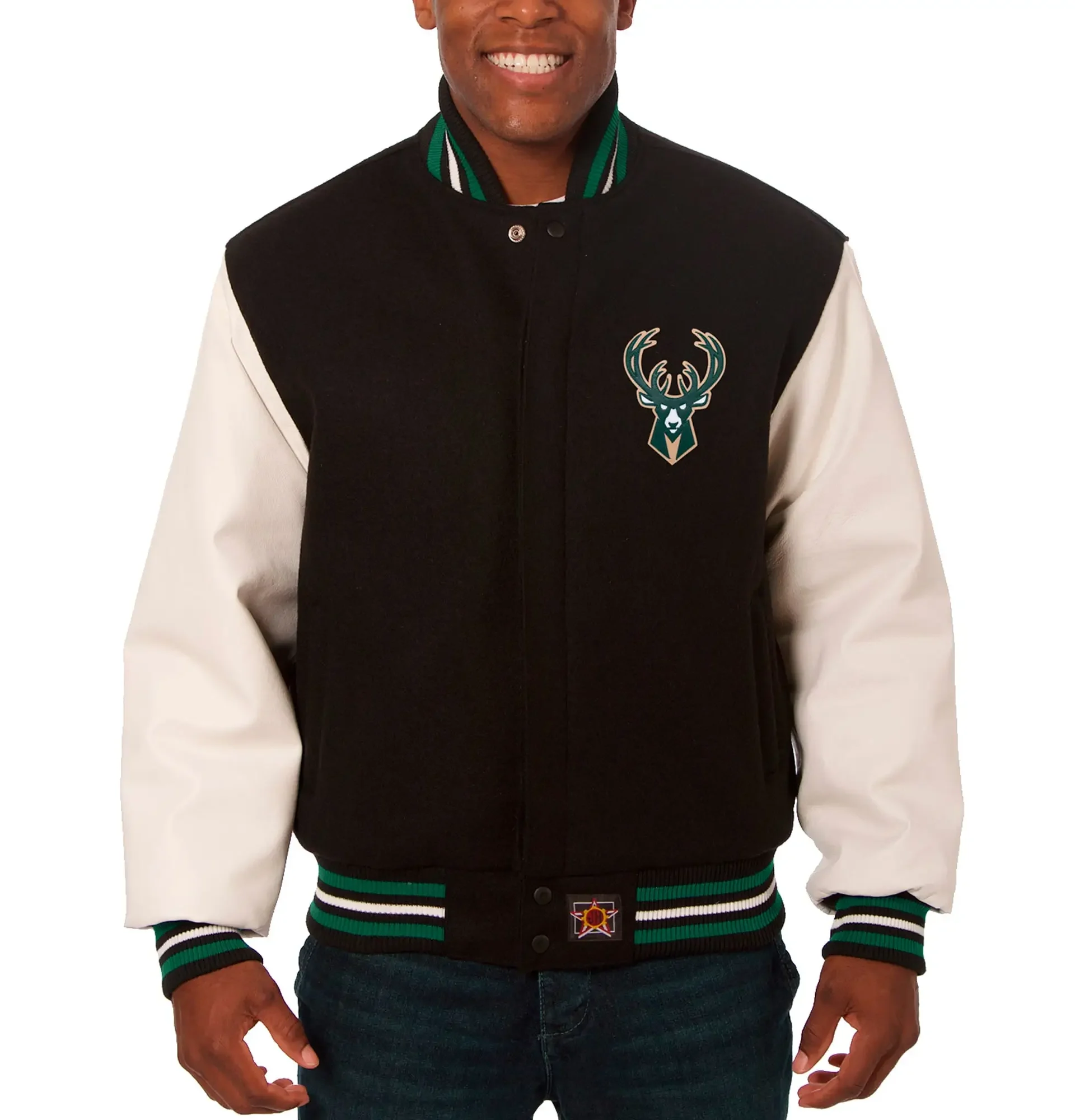 Milwaukee-Bucks-Domestic-BlackWhite-Wool-and-Leather-Jacket-LeatherMoto