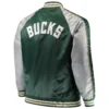Milwaukee-Bucks-Majestic-Big-Tall-Hunter-Green-Satin-Varsity-Jacket-LeatherMoto