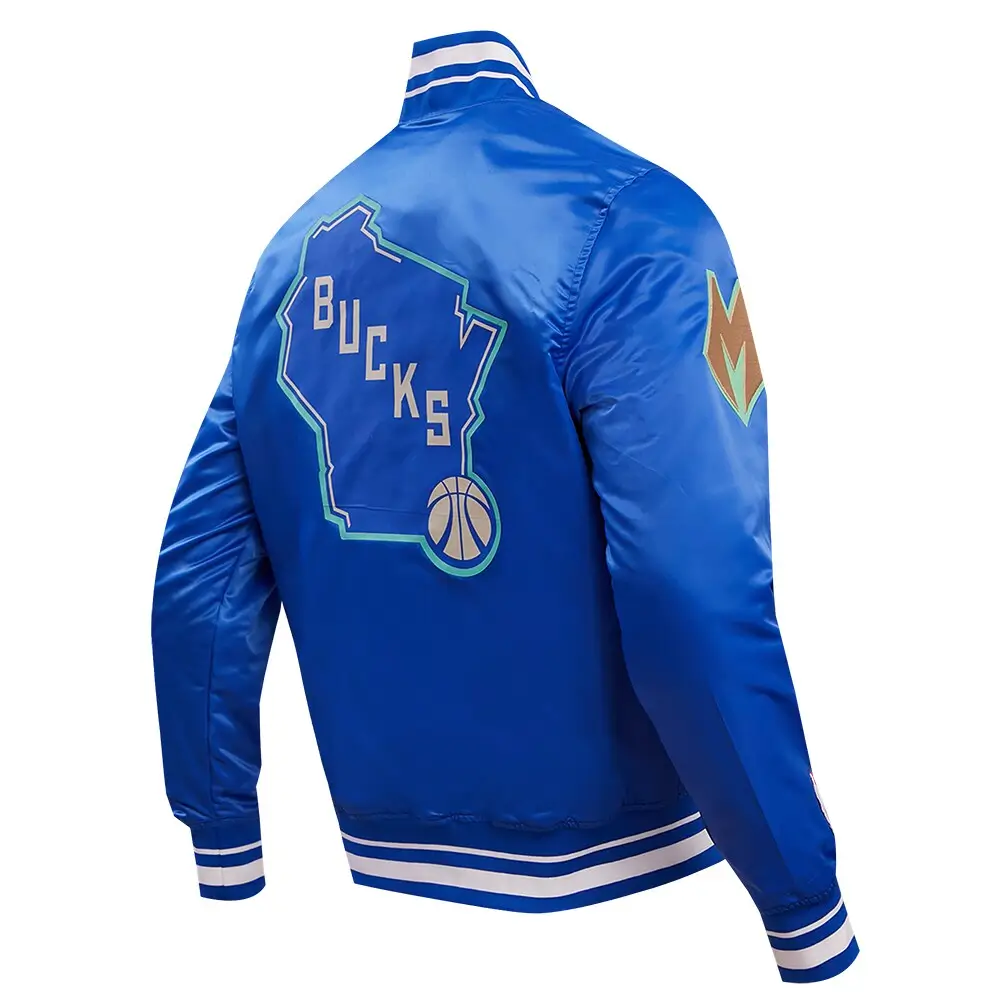 Milwaukee-Bucks-Pro-Standard-202324-City-Edition-Royal-Satin-Varsity-Jacket-LeatherMoto
