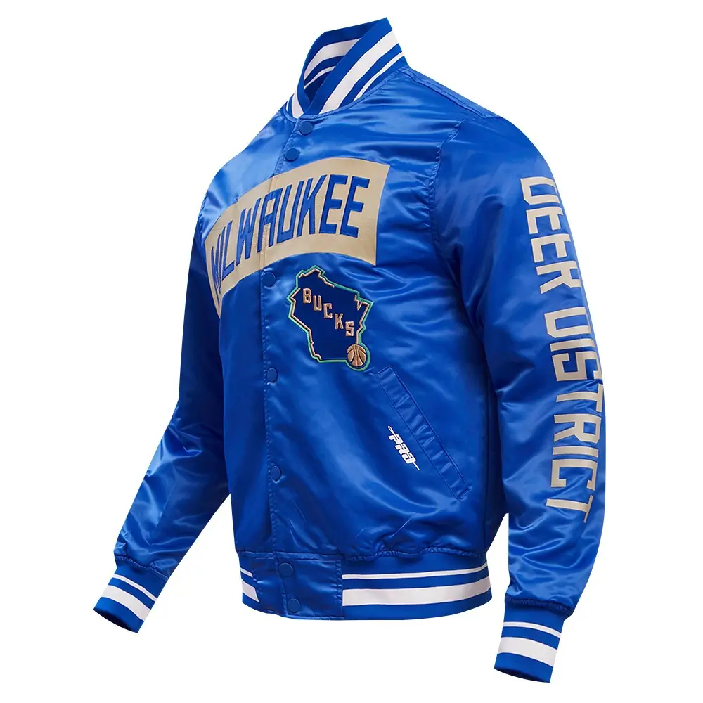 Milwaukee-Bucks-Pro-Standard-202324-City-Edition-Royal-Satin-Varsity-Jacket-LeatherMoto
