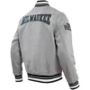 Milwaukee-Bucks-Pro-Standard-Heather-Crest-Emblem-Full-Snap-Gray-Varsity-Jacket-LeatherMoto