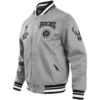 Milwaukee-Bucks-Pro-Standard-Heather-Crest-Emblem-Full-Snap-Gray-Varsity-Jacket-LeatherMoto