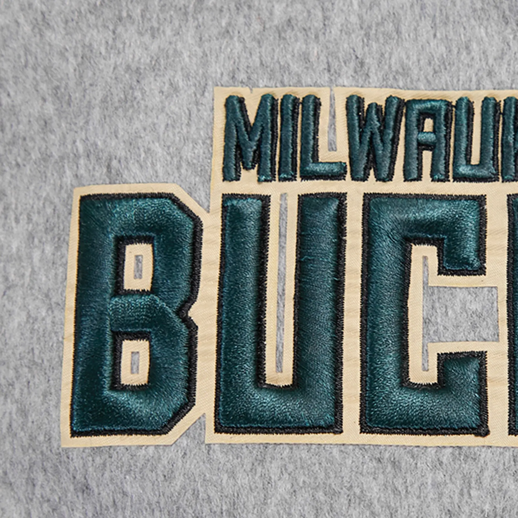 Milwaukee-Bucks-Pro-Standard-Heather-Crest-Emblem-Full-Snap-Gray-Varsity-Jacket-LeatherMoto