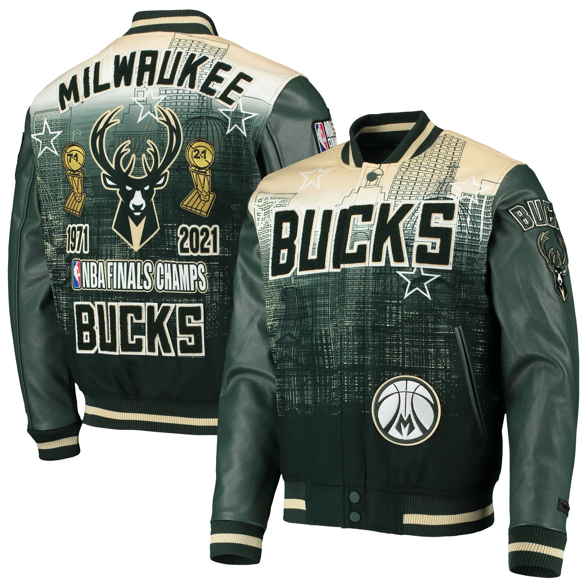 Milwaukee-Bucks-Pro-Standard-Remix-Varsity-Full-Zip-Green-Varsity-Jacket-LeatherMoto